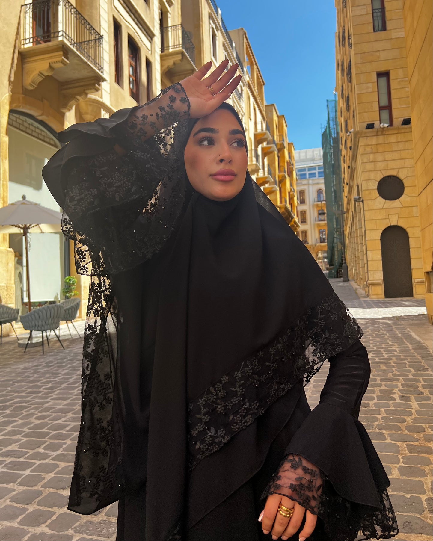 Black Royal abaya