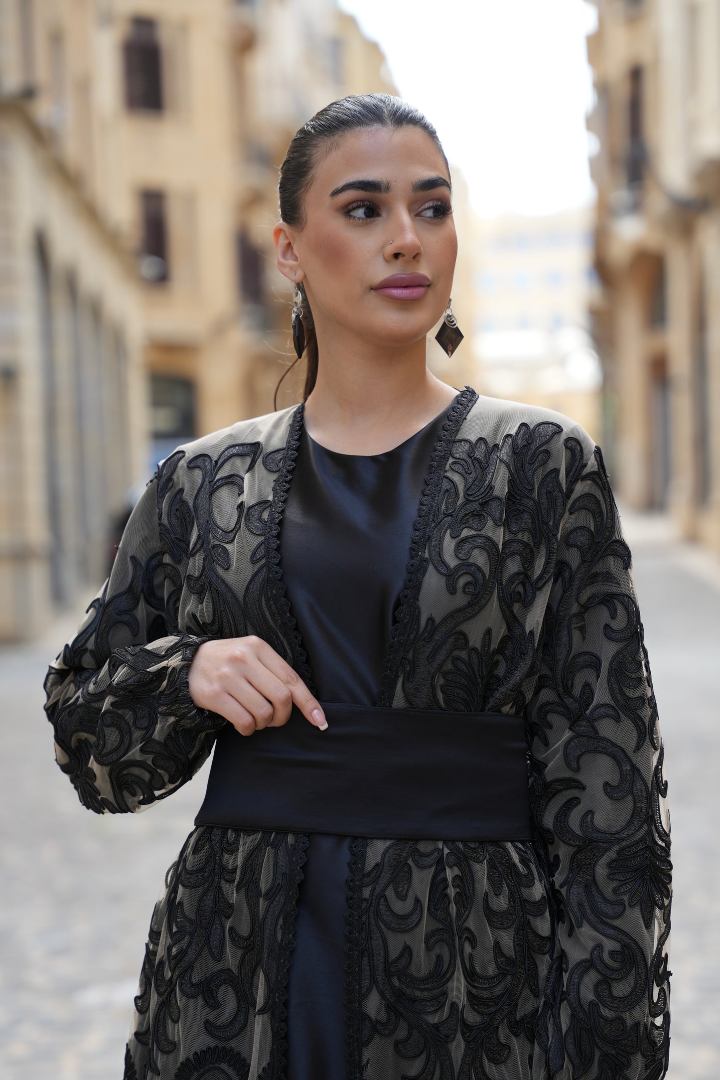 Embroidered kaftan