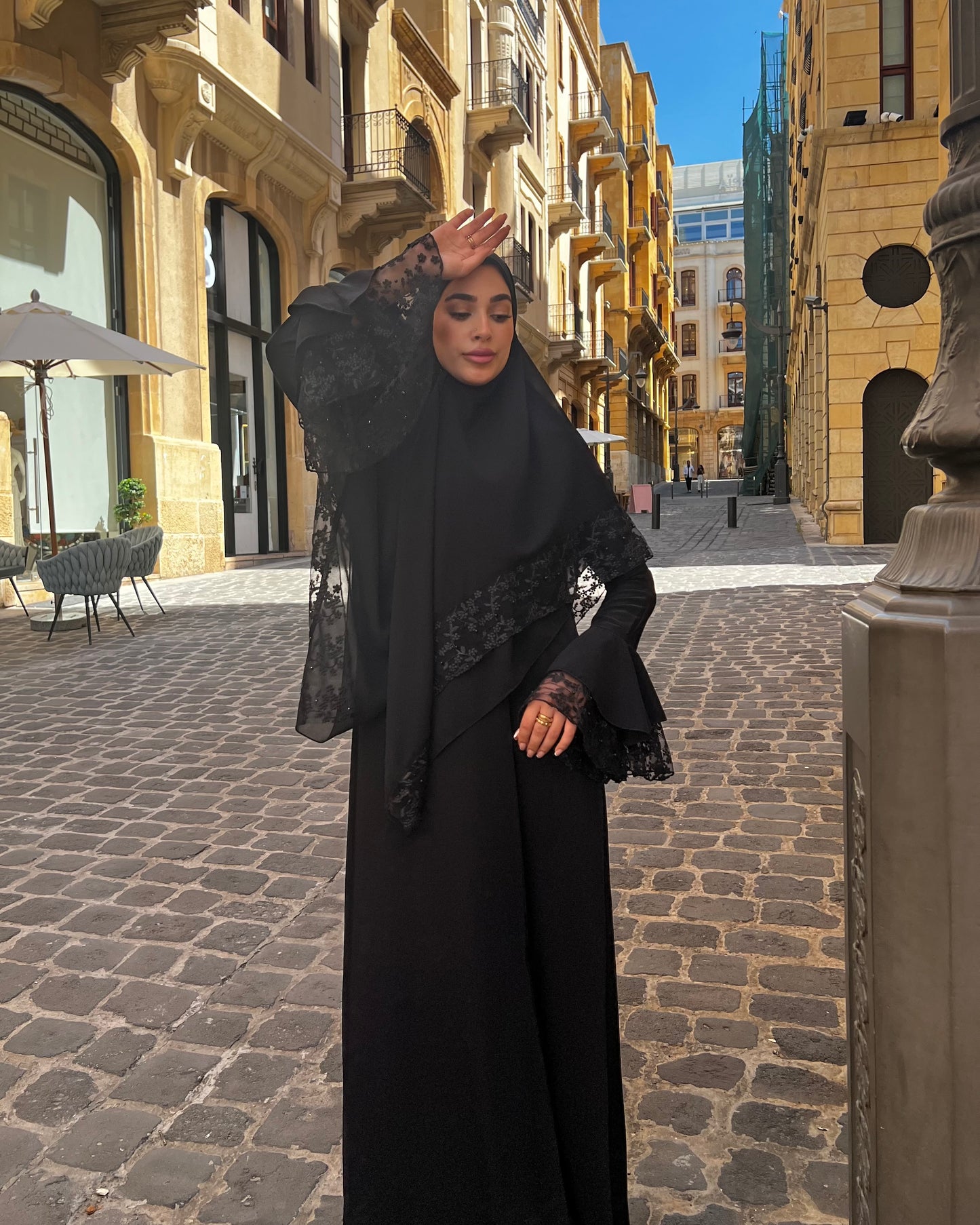 Black Royal abaya