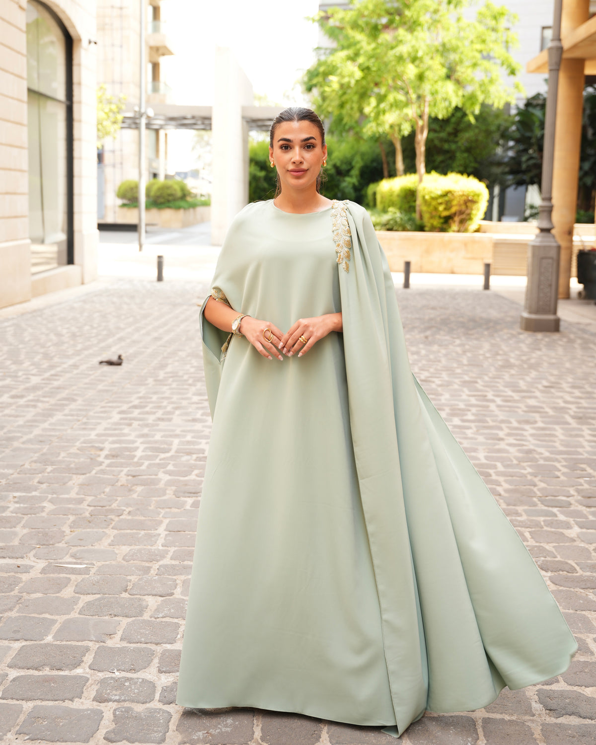 Mint Royal abaya