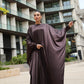 Satin abaya set