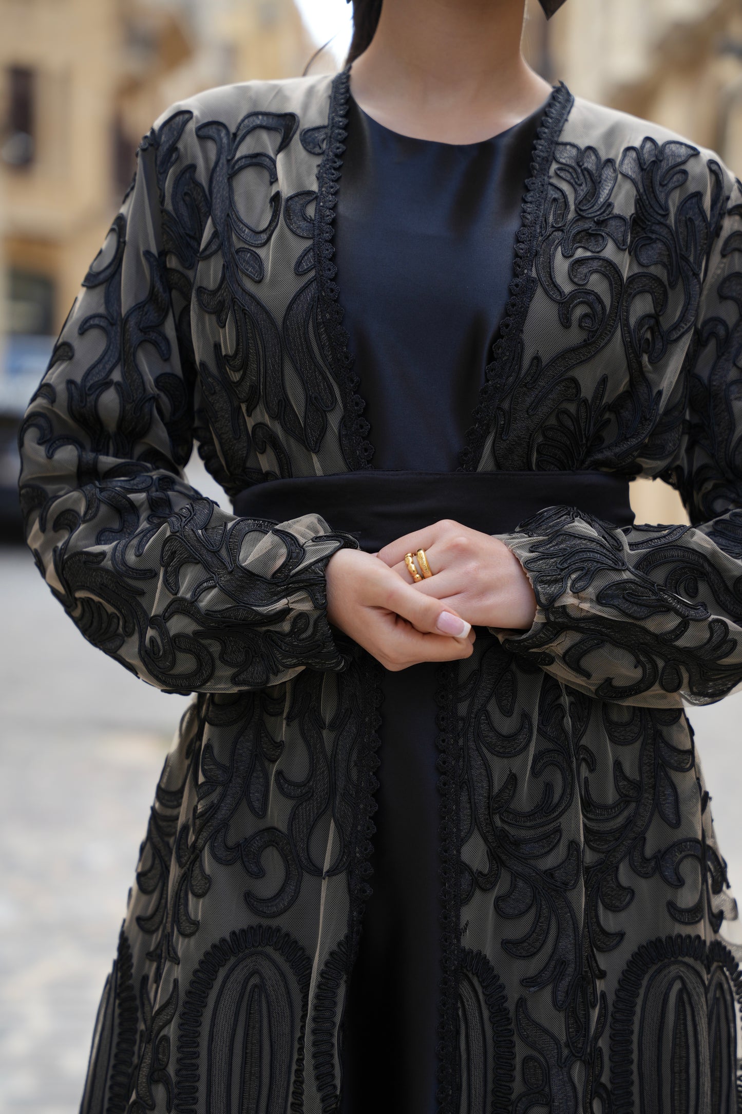 Embroidered kaftan