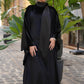 Velvet flow abaya