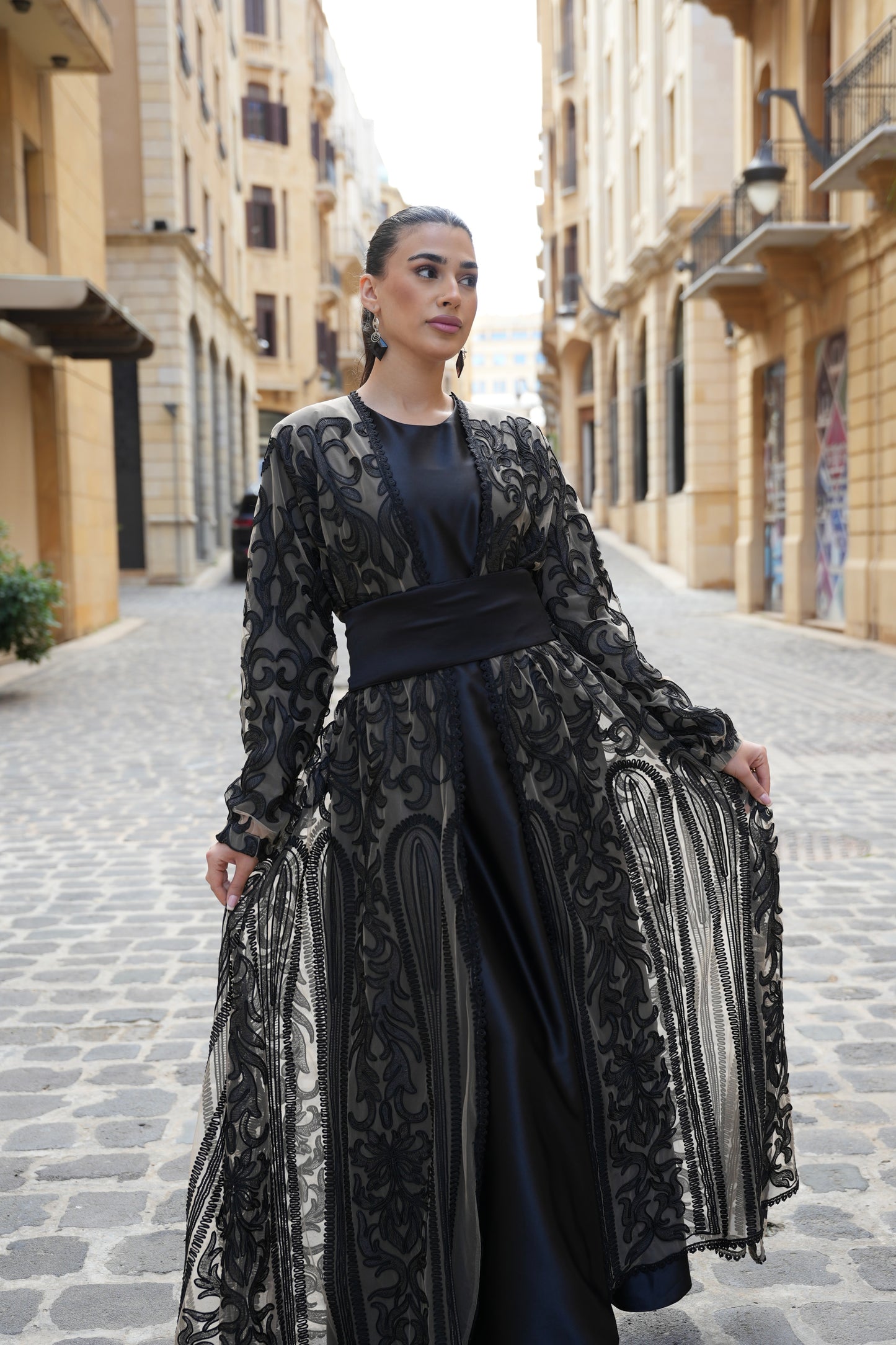 Embroidered kaftan