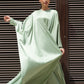 Satin abaya set